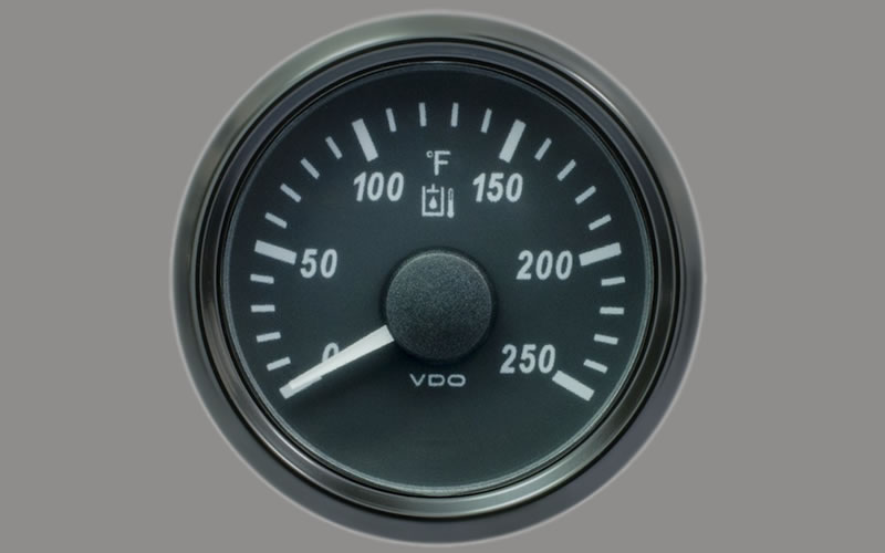 SingleViu Hydraulic Temperature Gauges 250°F